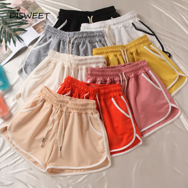 Elastic Waist Casual Shorts