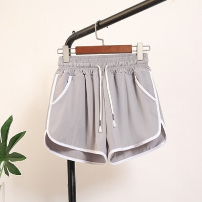 Elastic Waist Casual Shorts