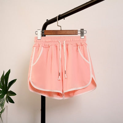 Elastic Waist Casual Shorts