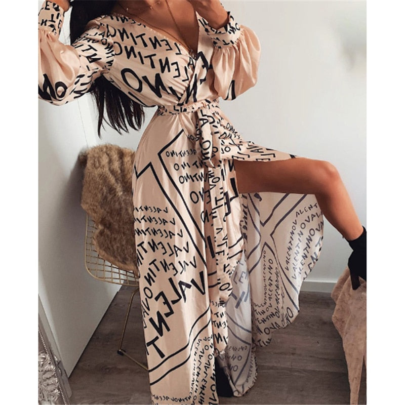 Make A Statement Boho Letter Dress