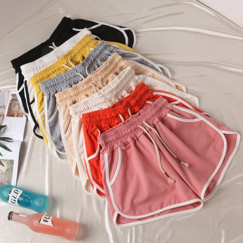 Elastic Waist Casual Shorts