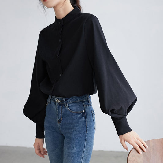 Bell Sleeve Button Up Blouse