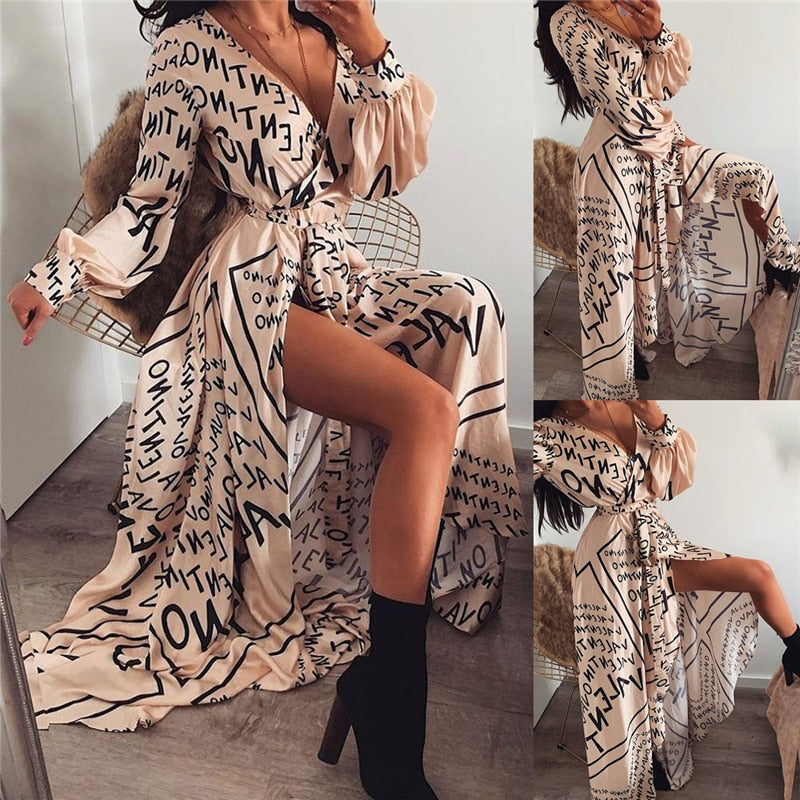 Make A Statement Boho Letter Dress