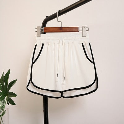 Elastic Waist Casual Shorts