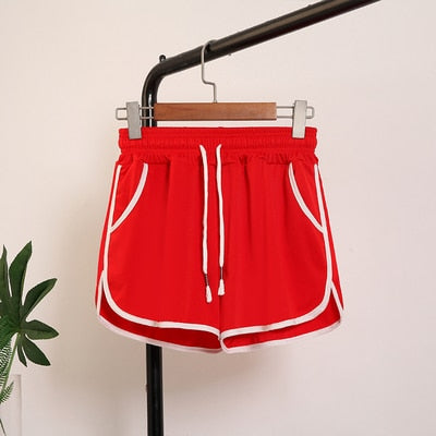 Elastic Waist Casual Shorts