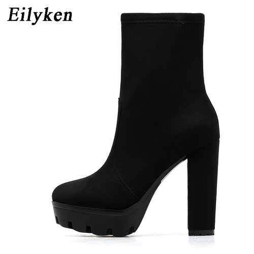 Thick Platform Autumn Booties