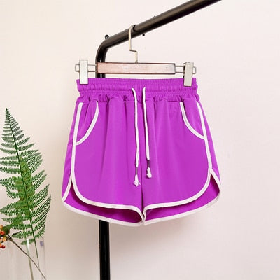 Elastic Waist Casual Shorts