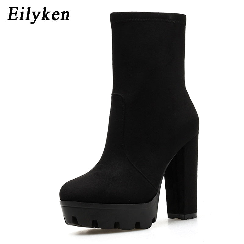 Thick Platform Autumn Booties