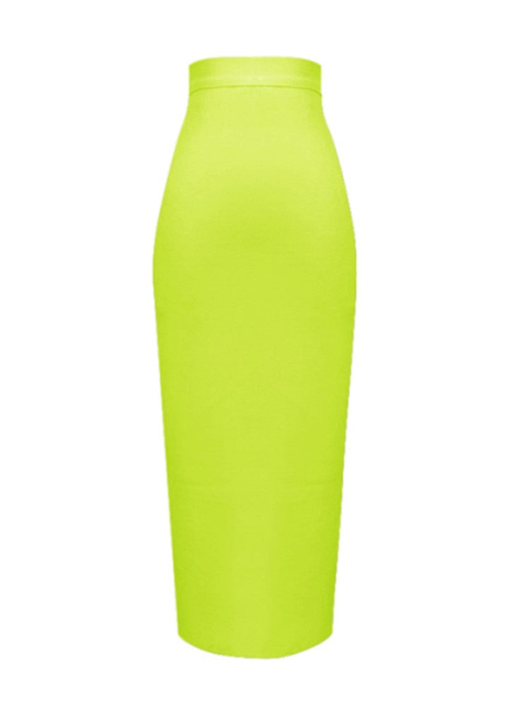 Solid Color Pencil Skirt