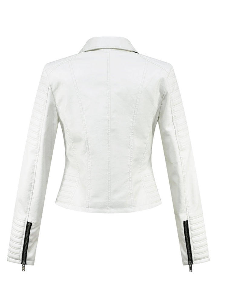 Faux Leather Biker Jacket