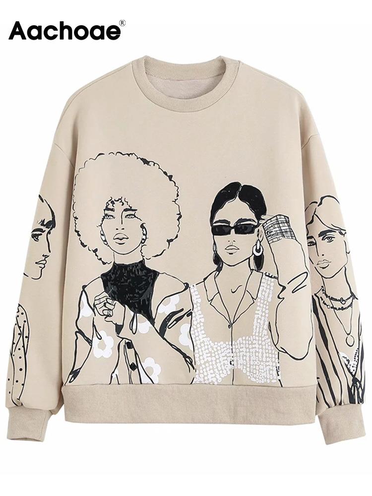 Aachoae Girl Squad Characters Sweatshirt