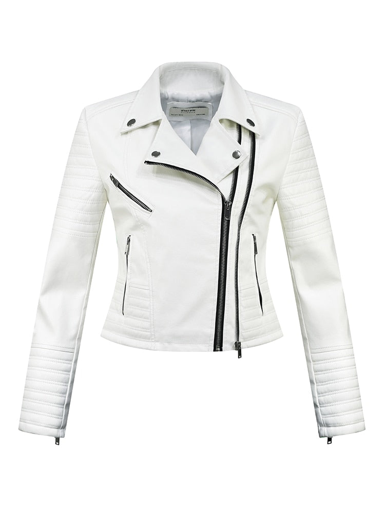 Faux Leather Biker Jacket